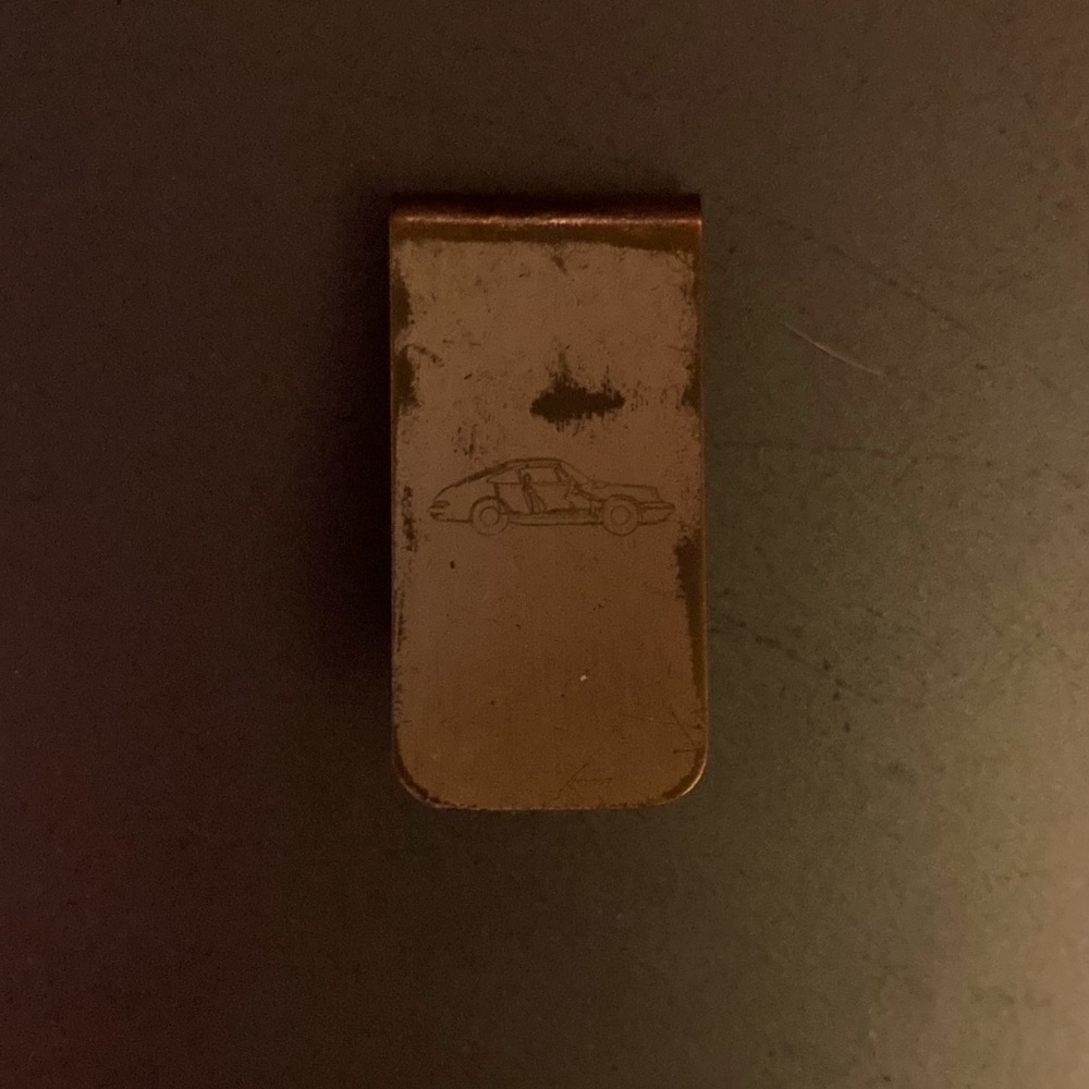 VINTAGE Gold plated money clip